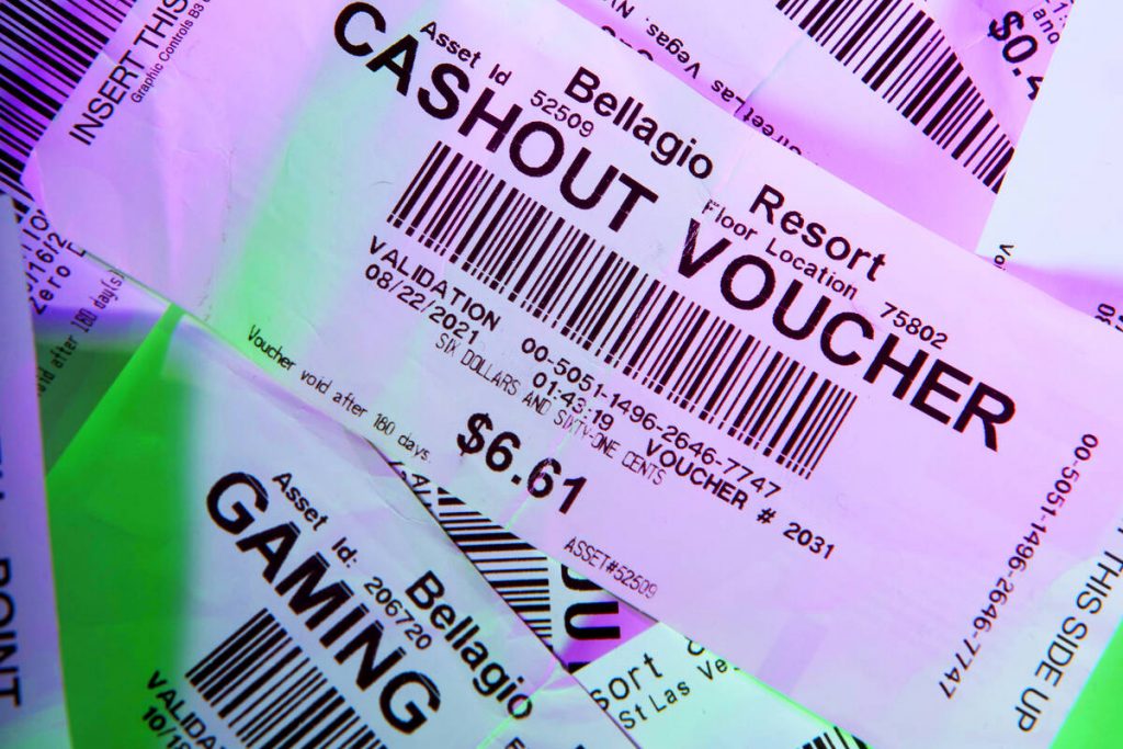 How much did Nevada collect in unused cash-out tickets this year?