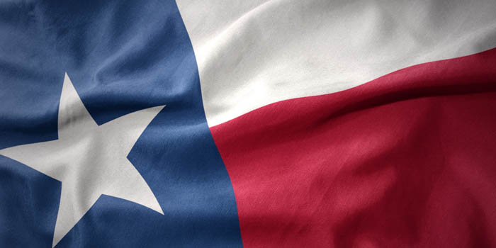 The official flag of the state of Texas