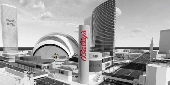 Bally’s Aims to Open Vegas Casino Together with A’s Ballpark in 2028