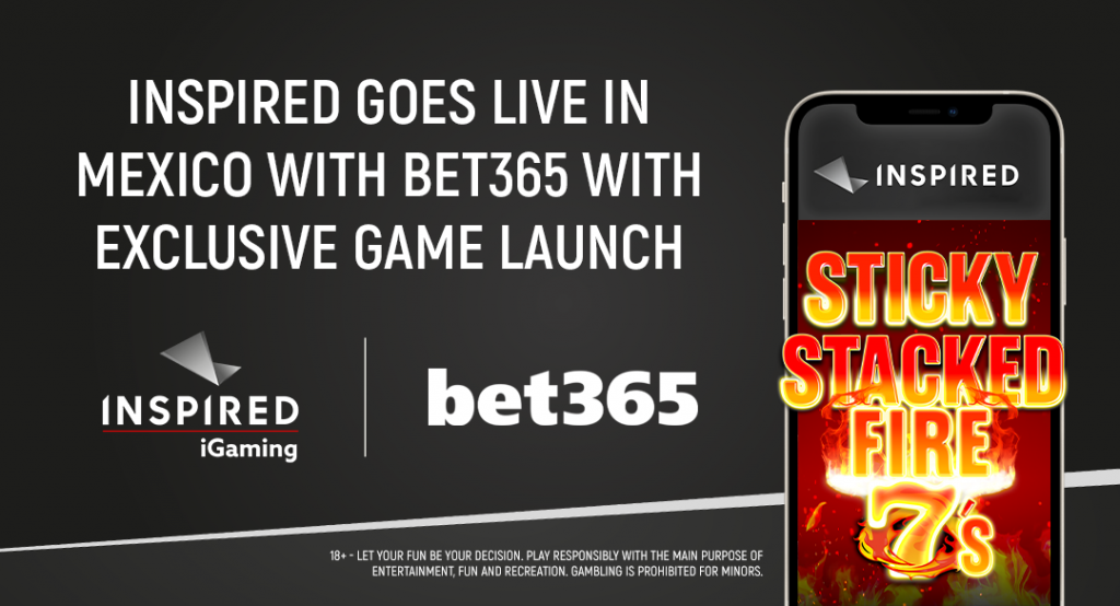 Inspired goes live with bet365 in Mexico