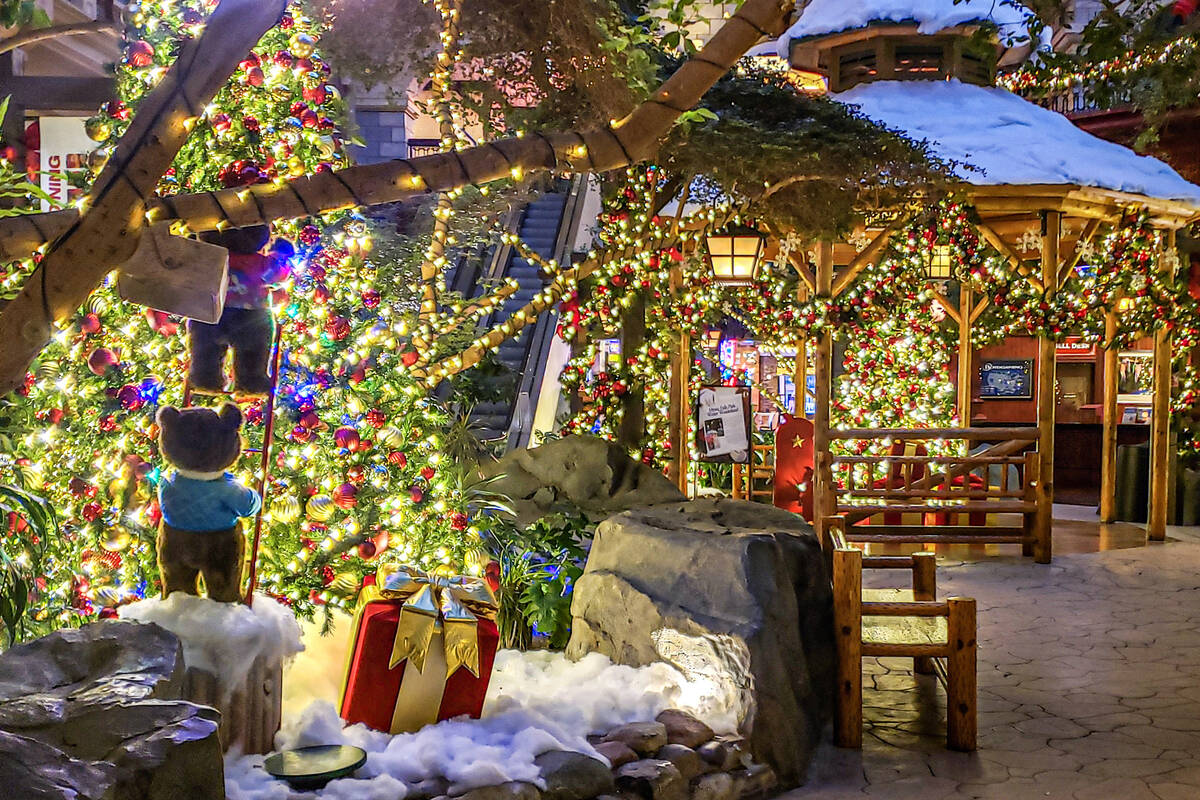 Mystic Falls Park at Sam's Town is decorated for the holidays starting Nov. 27. (Photo courtesy ...