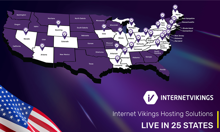 Internet Vikings expands US hosting services to 25 states with Arkansas launch