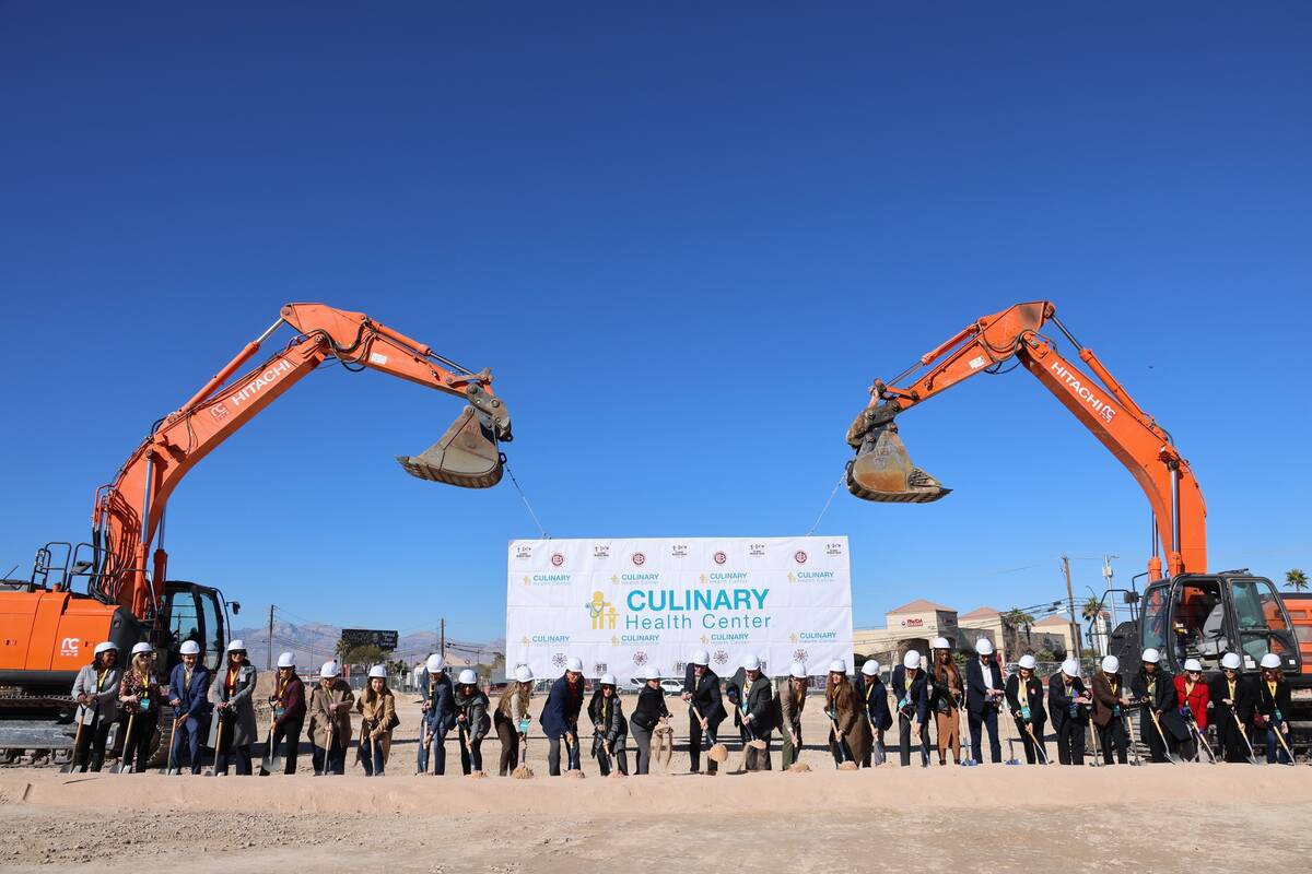 Culinary Members Union Local 226 officials and partners broke ground on their fourth Culinary H ...