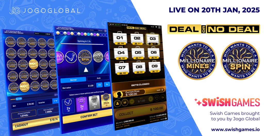 Jogo Global unveils new Deal or No Deal and Who Wants To Be A Millionaire? titles