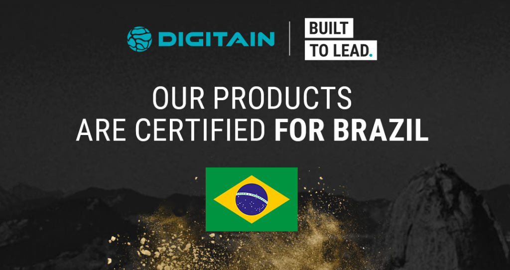 Digitain products certified for Brazil