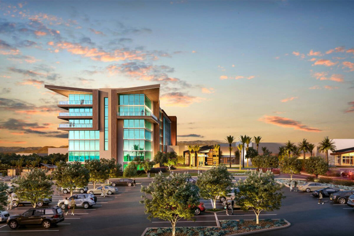 A rendering of Inspirada Station planned in the Seven Hills area of Henderson shows what the 20 ...