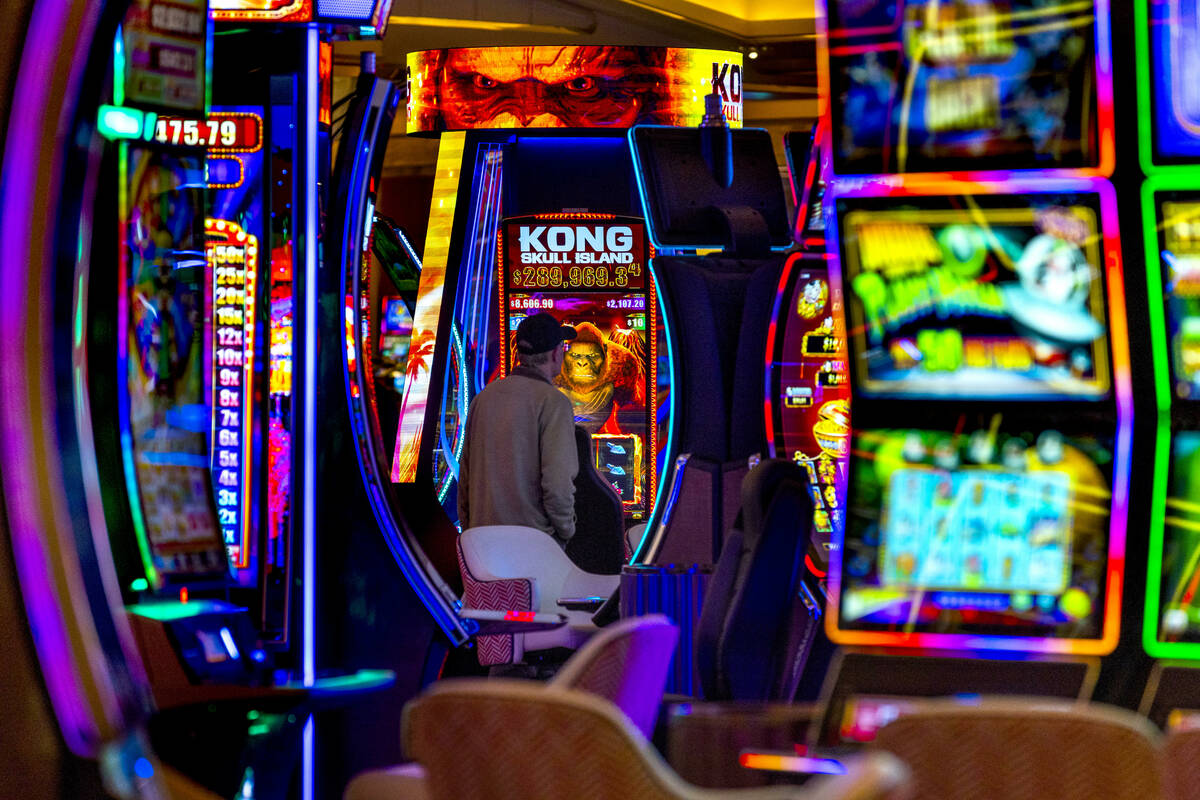 Guests play slots at Resorts World on Wednesday, Jan. 29, 2025, in Las Vegas. (L.E. Baskow/Las ...