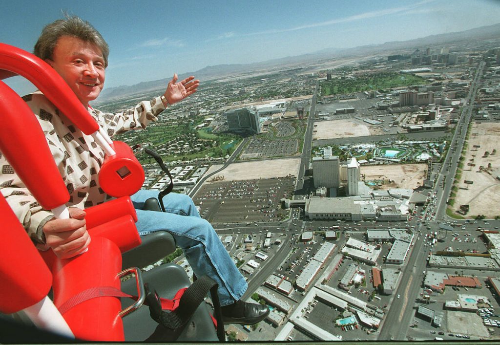 Historic Vegas World took a promotional ride to become The Strat